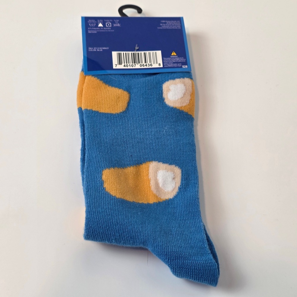 Hostess Twinkies Crew Socks Fits Men Shoe Size 6-12 Blue Orange Treat‎ Novelty - Picture 5 of 8